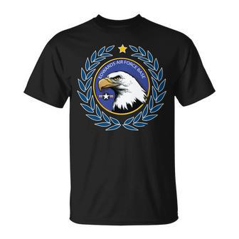Edwards Air Force Base Eagle Roundel Unisex T-Shirt | Mazezy