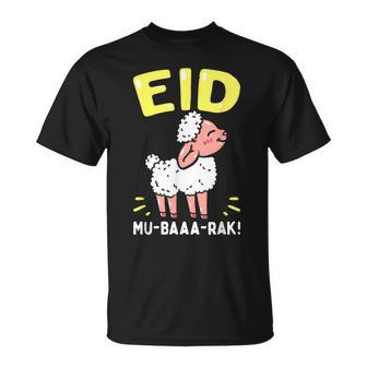 Eid Mubarak Muslims Funny Sheep Gifts For Sheep Lovers Funny Gifts Unisex T-Shirt | Mazezy UK