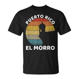 El Morro San Juan Puerto Rico Retro Vintage T-Shirt | Mazezy