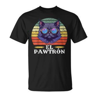 El Pawtrón Cat Dad Grandpa Daddy Cat Fathers Day Unisex T-Shirt - Seseable