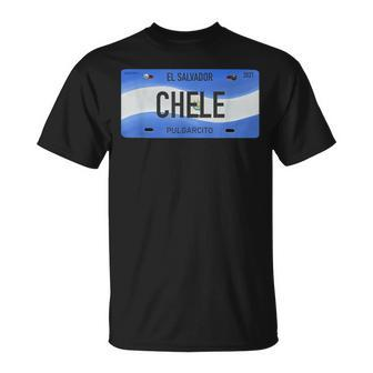 El Salvador With Typical Phrases Chele T-Shirt | Mazezy
