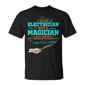 Electrician For Electrical Magician Electricity T-Shirt | Mazezy
