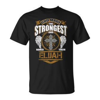 Elijah Name Gift God Made Elijah Unisex T-Shirt - Seseable