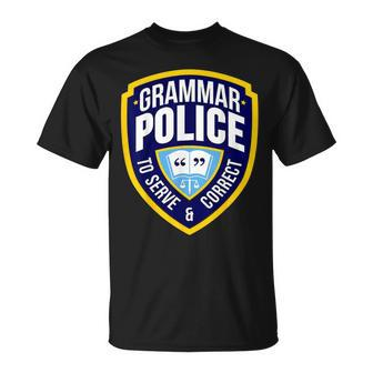 English Grammar Police Sarcasm Quotes Literary T-Shirt | Mazezy