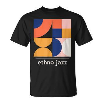 Ethno Jazz Vintage Jazz Music Band Minimal T-Shirt | Mazezy