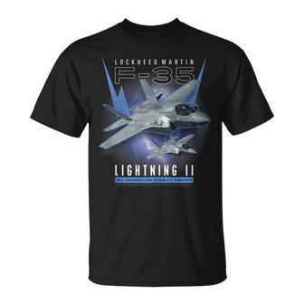 F-35 Lightning Ii 5Th Gen Stealth Fighter T-Shirt | Mazezy