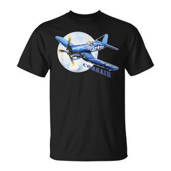 F4u Corsair Ww2 Fighter Plane Warbird Vintage T-Shirt | Mazezy