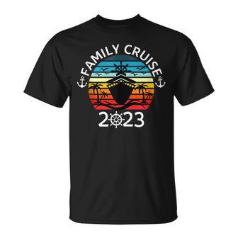 Family Cruise 2023 Vacation Funny Party Trip Ship 2023 Unisex T-Shirt - Seseable