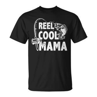 Family Lover Reel Cool Mama Fishing Fisher Fisherman Gift For Women Unisex T-Shirt | Mazezy UK