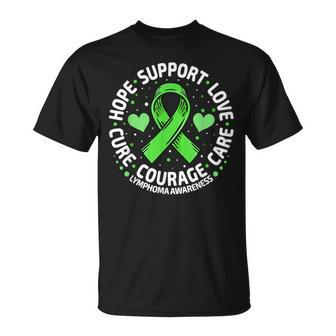 Family Support Non Hodgkin's Lymphoma Cancer Awareness T-Shirt - Seseable
