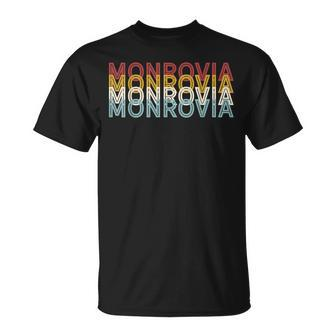 Famous City 70'S Retro Usa Vintage Monrovia T-Shirt | Mazezy