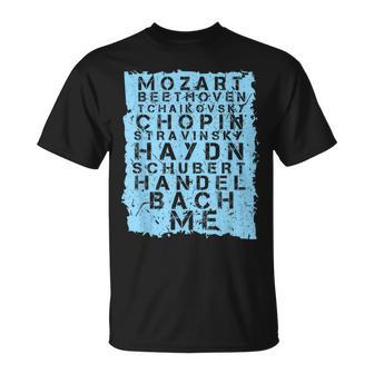 Famous Classical Music Composer Musician Mozart T-Shirt | Mazezy AU