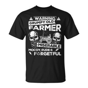 Farmer Grumpy Old Grandpa Farmer Gift Gift For Mens Unisex T-Shirt | Mazezy