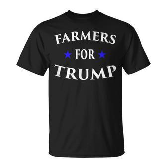 Farmers For Trump Farm Ranch Tractor Heartland Country T-Shirt | Mazezy
