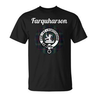 Farquharson Clan Scottish Name Coat Of Arms Tartan Unisex T-Shirt | Mazezy DE