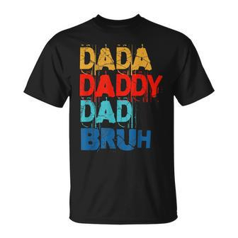 Fathers Day 2023 Funny Dad Daddy Retro Unisex T-Shirt - Seseable