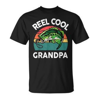Fathers Day Reel Cool Grandpa Dad Papa Pop-Pop Fishing T-shirt - Thegiftio