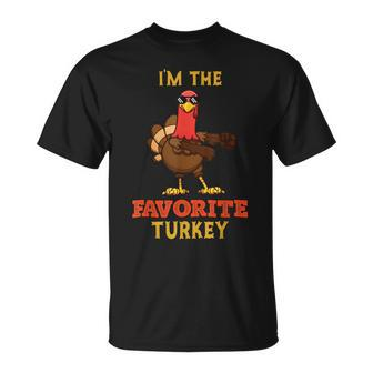 Favorite Turkey Matching Family Group Thanksgiving T-Shirt | Mazezy