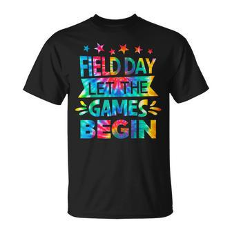 Field Day Let The Games Begin Tie Dye School Field Day 2023 Unisex T-Shirt | Mazezy