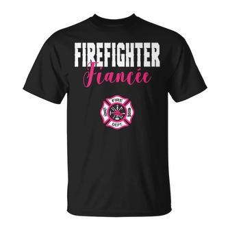 Firefighter Fiancee For Support Of Your Fireman Unisex T-Shirt | Mazezy