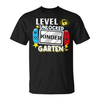 First Day Of Kindergarten Level Unlocked Game Back To School  Unisex T-Shirt