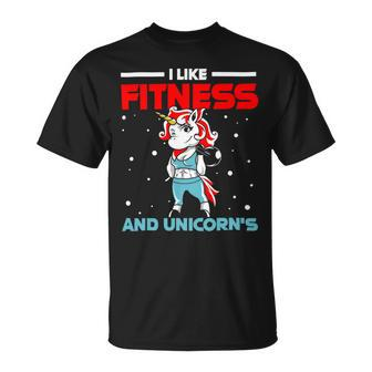 Fitness Unicorn Bodybuilding Sport Lift Weighlifter Gym 1 Unisex T-Shirt - Monsterry DE