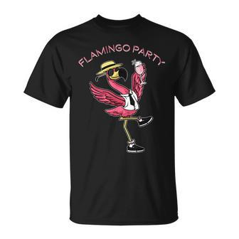 Flamingo Party Flamingo Funny Gifts Unisex T-Shirt | Mazezy