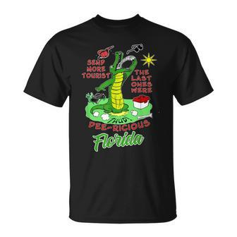 Florida Alligator Send Me More Delicious Tourists T-shirt - Thegiftio UK
