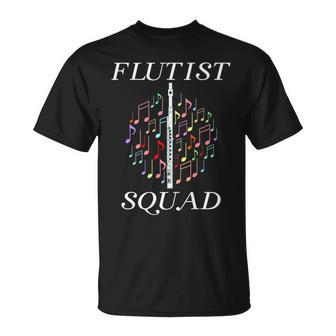 Flutist Squad Orchestra Musician Flute Player T-Shirt - Monsterry AU