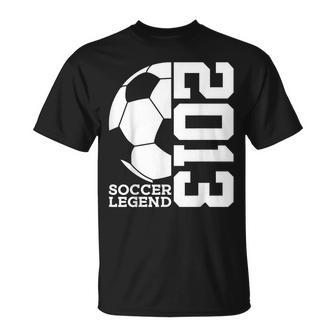 Football 10Th Birthday Soccer Legend 2013 Unisex T-Shirt | Mazezy
