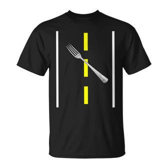 A Fork In The Road Pun Halloween Costume T-shirt - Thegiftio UK