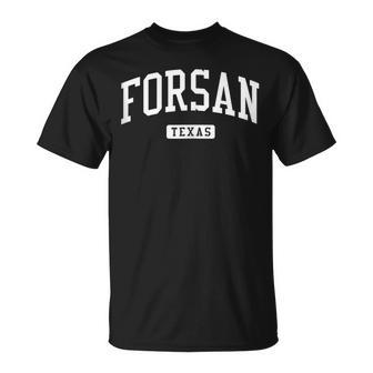 Forsan Texas Tx Vintage Athletic Sports T-Shirt | Mazezy