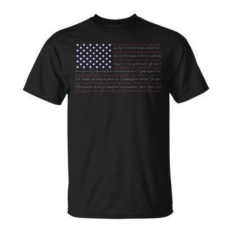 Fourth Of July National Anthem Star Spangled Banner Unisex T-Shirt | Mazezy