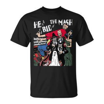 Frankenstein Monster Mash Halloween Ghoul Ghost Halloween T-Shirt | Mazezy UK