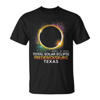 Fredericksburg Texas Totality Total Solar Eclipse 2024 Unisex T-Shirt - Seseable