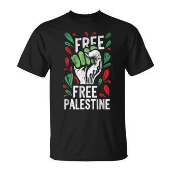Free Palestine Quote A Raise Hand A Save Gaza Vintage T-Shirt | Mazezy