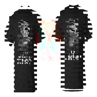 Friday 13Th Funny Halloween Horror Graphic Horror Movie Halloween Funny Gifts Unisex T-Shirt | Mazezy