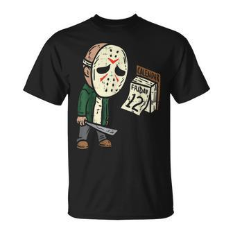 Friday 13Th Halloween Horror Movie Humor Party Crazy Halloween T-Shirt | Mazezy
