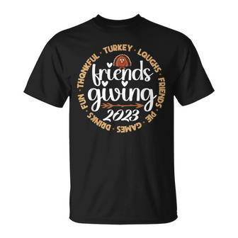 Friendsgiving Day Friends Thanksgiving 2023 Matching T-Shirt - Monsterry
