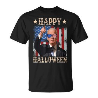 Funny 4Th Of July 2023 Confused Joe Biden Happy Halloween Halloween Funny Gifts Unisex T-Shirt | Mazezy
