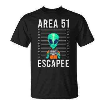 Alien Art Alien Lover Area 51 Escapee Alien T-Shirt - Seseable