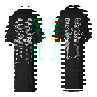 Alien Alien Lover Hippie Aliens Believe In Aliens T-Shirt - Thegiftio