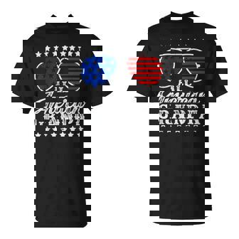Funny All American Grandpa Sunglasses Usa 4Th Of July Unisex T-Shirt - Seseable