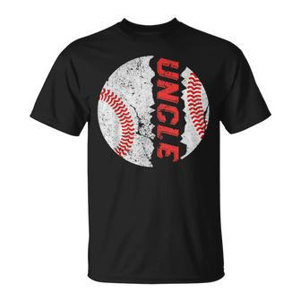 Funny Ball Uncle Softball Baseball Bday Graphic Fathers Day Unisex T-Shirt | Mazezy