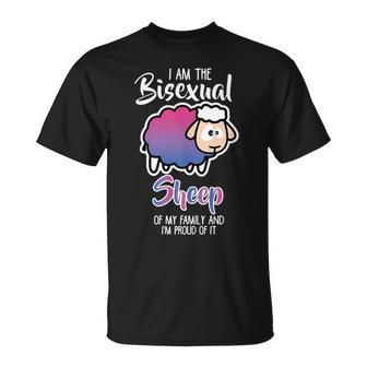 Bisexual Bi Pride Awareness Bisexual Sheep T-Shirt | Mazezy