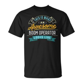 Boom Operator Awesome Job Occupation Graduation T-Shirt | Mazezy