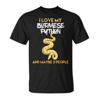 Burmese Python For Snake Owners T-Shirt | Mazezy