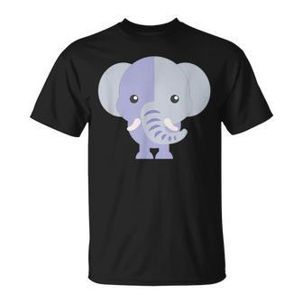 Funny Cartoon Animals Elephant Animals Funny Gifts Unisex T-Shirt | Mazezy