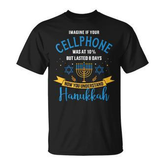 Cellphone Jewish Hanukkah Chanukah T-Shirt - Thegiftio UK