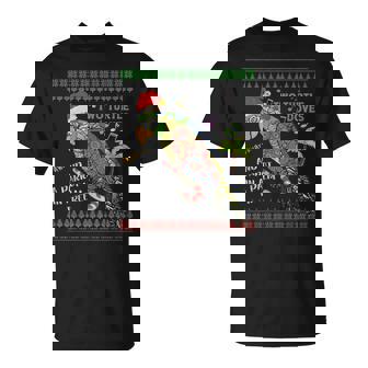 Christmas Tropical Parrot Ugly Christmas Sweater T-Shirt | Mazezy